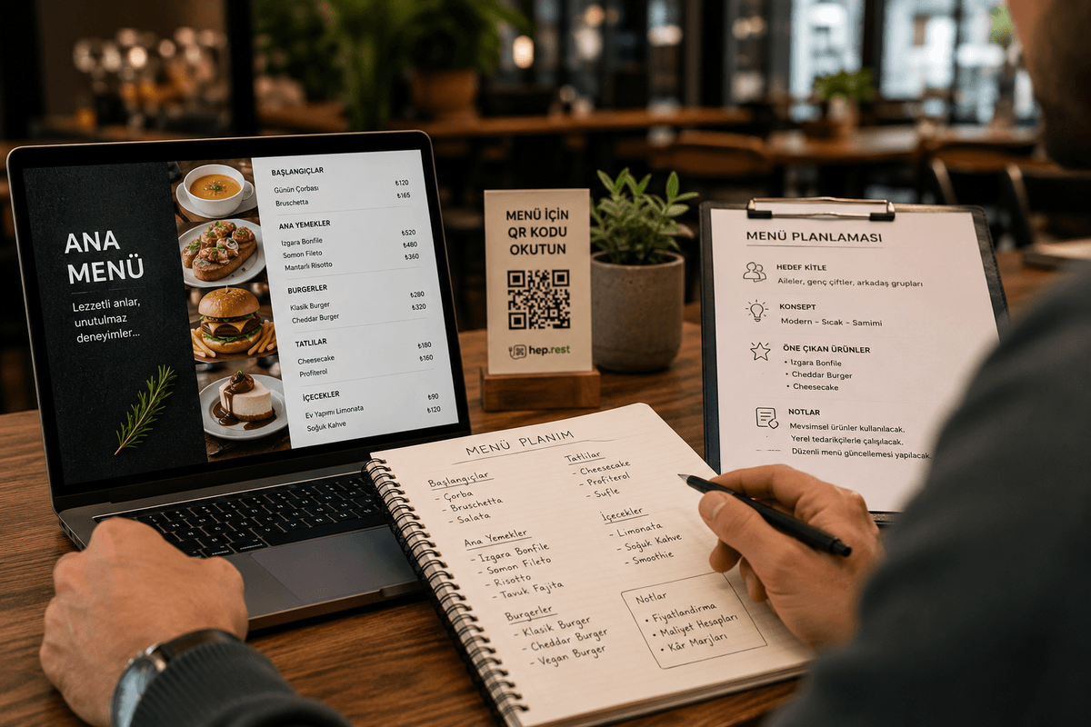Yeni Restoran Açanlar İçin Menü Hazırlama Rehberi: 5 Temel İpucu