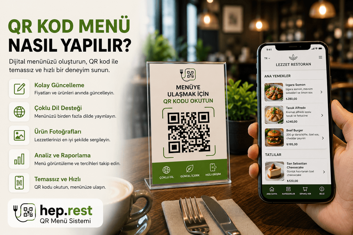 QR Kod Menü Nasıl Yapılır?